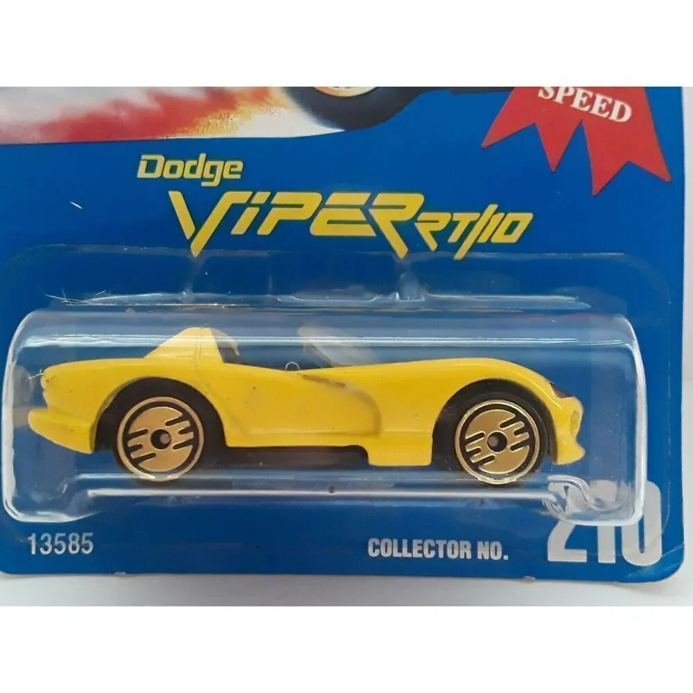 1991 Vintage Dodge Viper RT/10 Hot Weels Die Cast Metal Collector No. 210